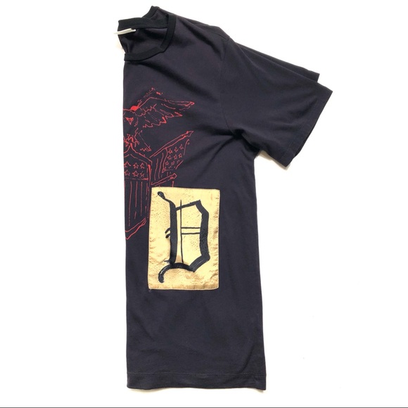 SOLD! $85 Dries Van Noten Patch T-Shirt - Picture 3 of 5
